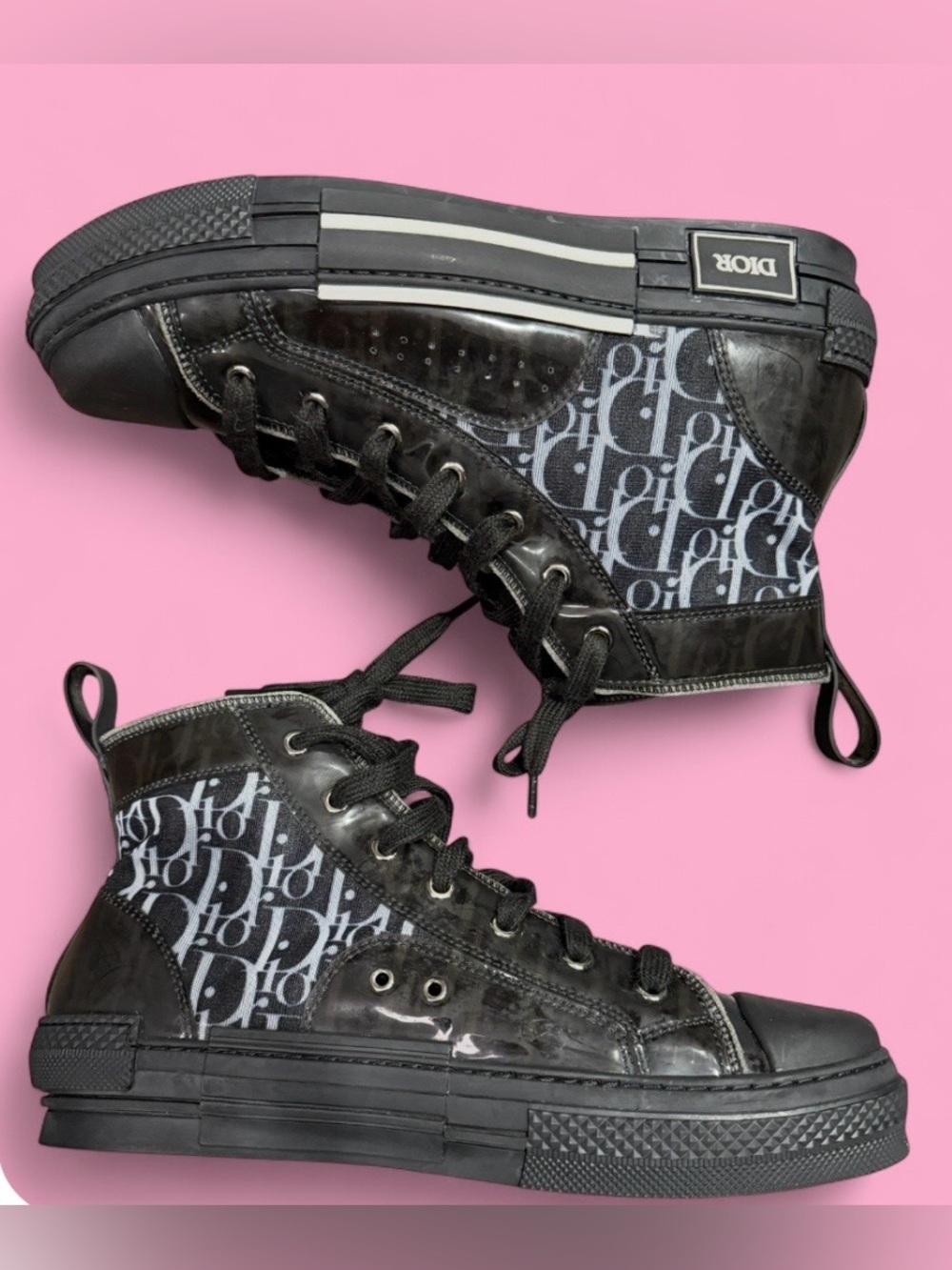 Dior B23 High Top Dior Oblique Sneakers Size 46 (Size 13)